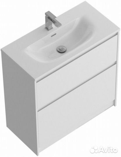 Мебель для ванной BelBagno Kraft-39-800-PIA-BB-8099-3-80 Bianco Opaco