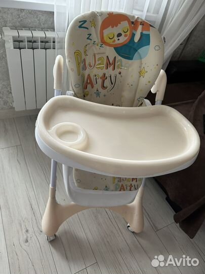 Стул для кормления babyton happy animals beige