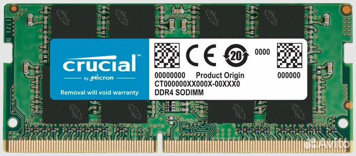 Crucial 8Gb DDR4 3200MHz SO-dimm Новый