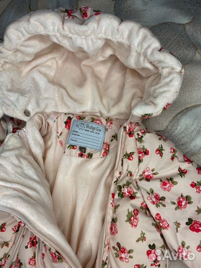 Зимний комбинезон для девочки 68