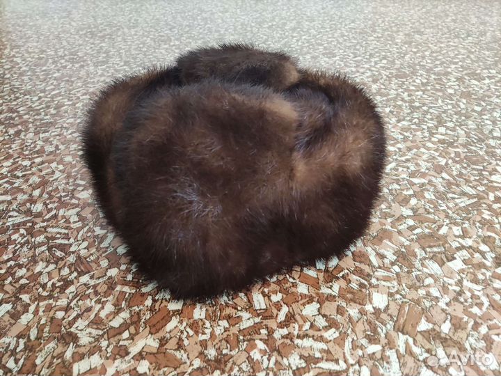 Норковая шапка мужская ушанка