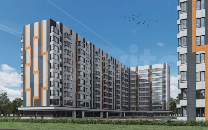 3-к. квартира, 69,4 м², 4/10 эт.