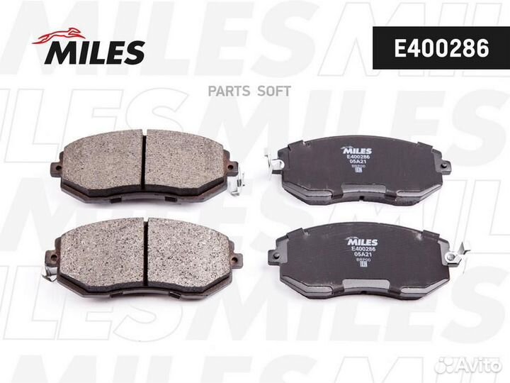 Miles E400286 Колодки тормозные subaru forester 08