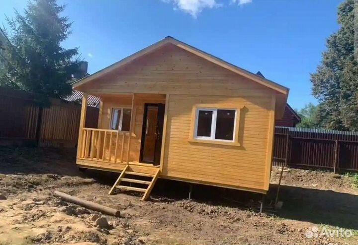 Каркасный дом 6х6 хозблок