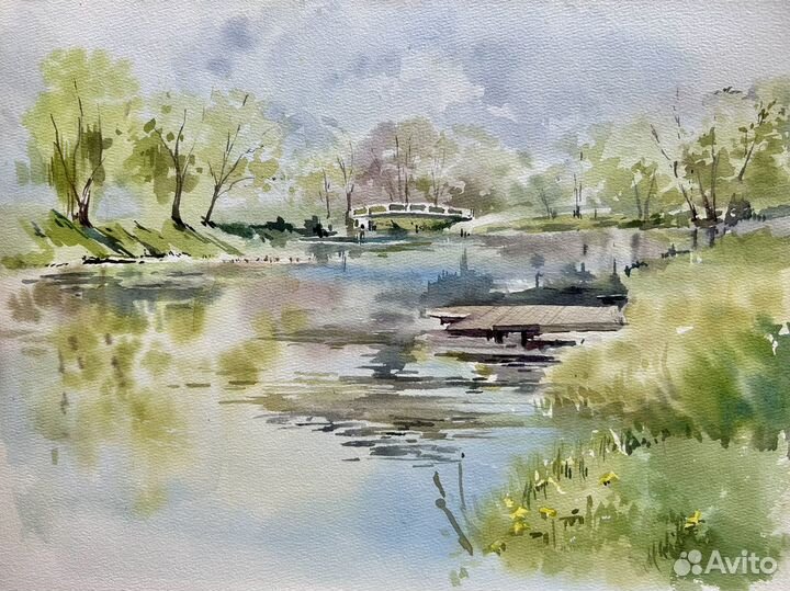 Картина акварель