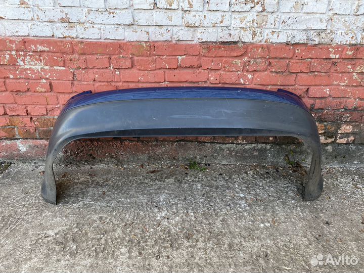 Бампер задний синий Audi A4 B6 универсал