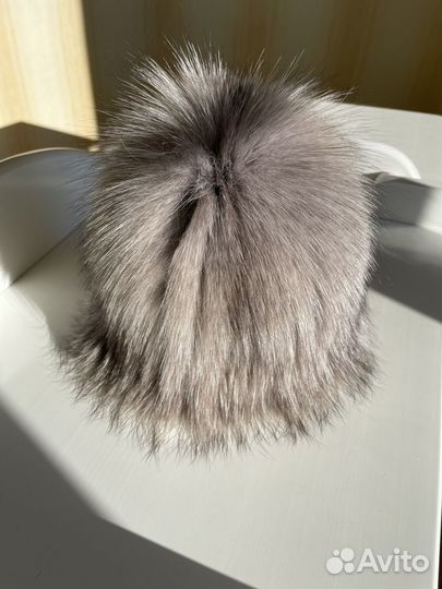 Меховая шапка песец