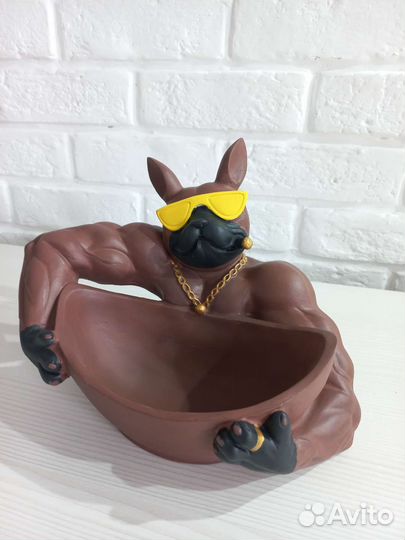 Статуэтка-ваза Бульдог Качок