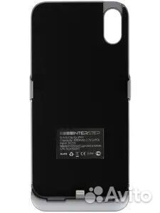 Чехол-батарея InterStep для Apple iPhone X серый