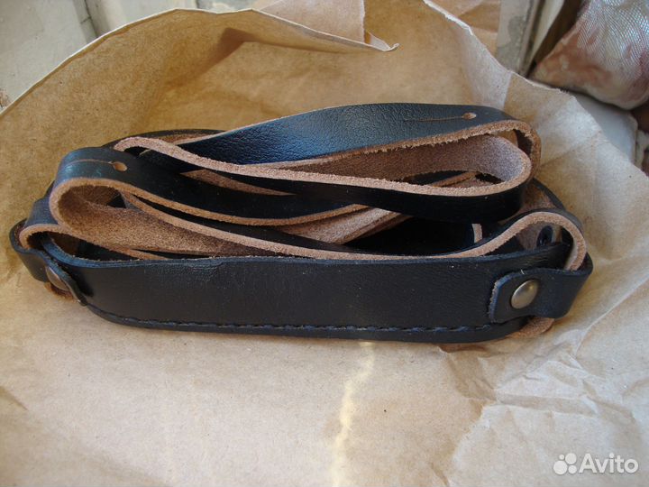 Ремешок кожаный для кофра бинокля комз СССР