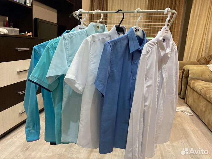 Рубашки школьные и брюки 146-158