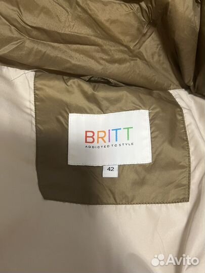 Пуховик женский бежевый Britt