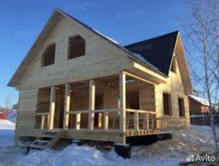 Дом - баня - из проф. бруса камерной сушки