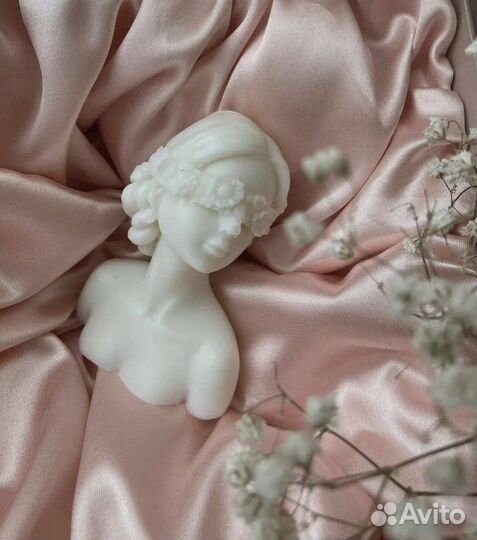 Свеча таинственная незнакомка, натуральный воск