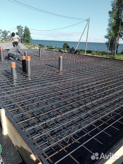 Монолитная плита фундамент под ключ