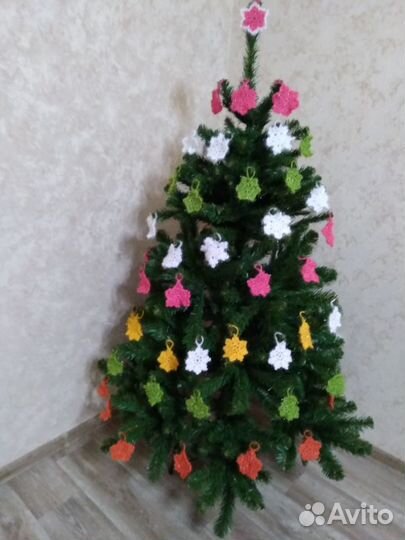 Вязаные снежинки