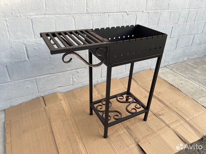 Мангал № 0019/2 с полкой и дровницей