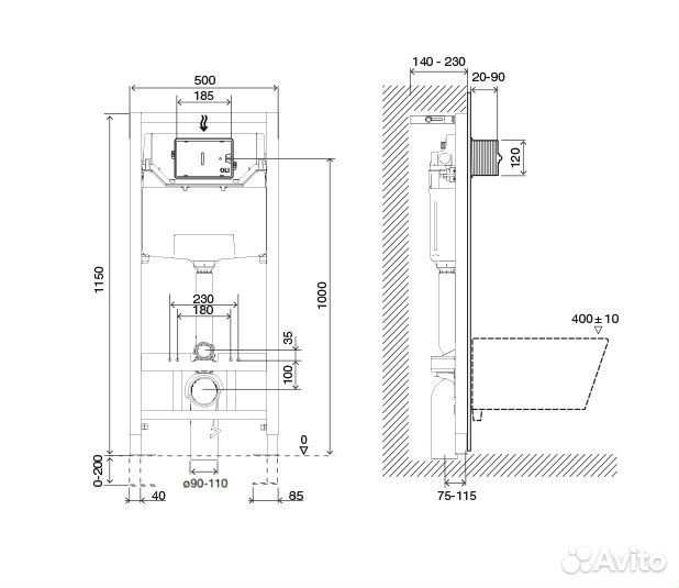 879236mSL00 Комплект: Инсталляция OLI 120 ECO San