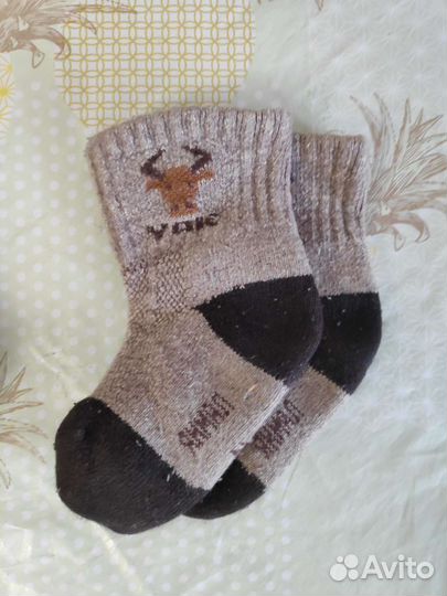 Носки шерстяные ребенку на год