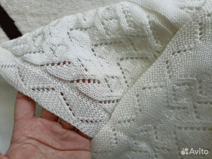 Плед на выписку летний с уголком