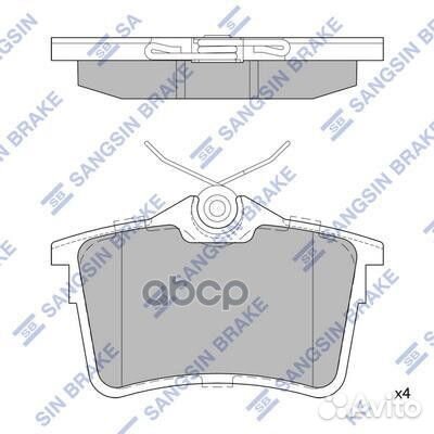 Колодки тормозные дисковые, задние SP1824 Sangs
