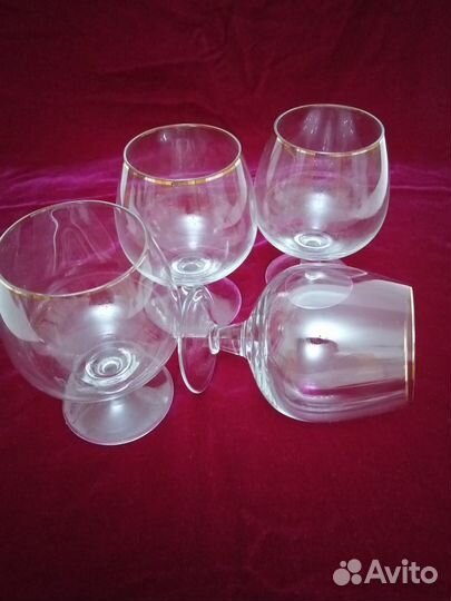 Фужеры тонкое стекло СССР(коньяк,ликер,вино)
