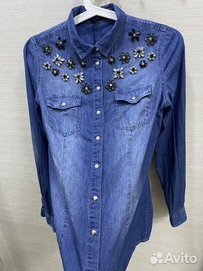 Рубашка джинсовая женская