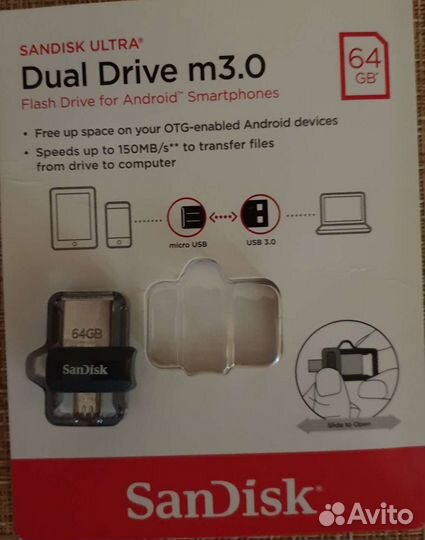 USB Флешка SanDisk Ultra Dual M3.0