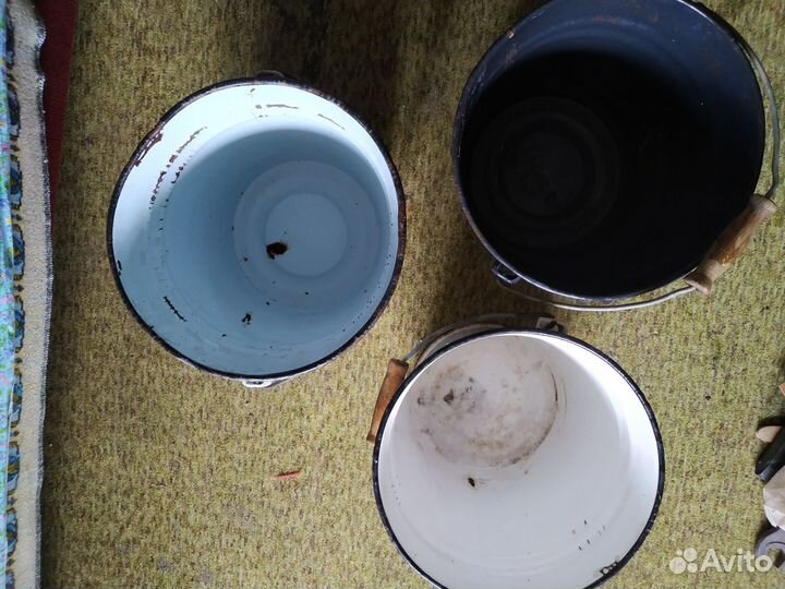 Ведра 10л и кружки эмалированные СССР