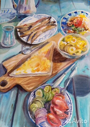 Натюрморт Акварель А2