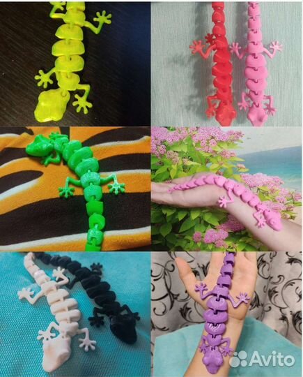 Геккон, ящерица, ящерка 3 д печать