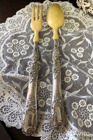 Редкие сервировочные столовые приборы. Франция