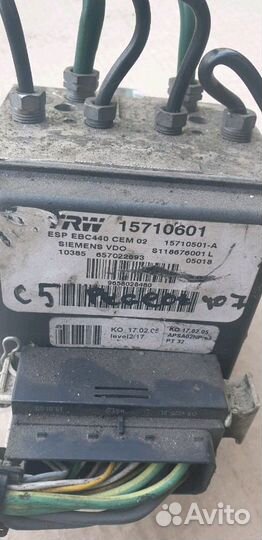 Блок абс 15710601 Peugeot 407