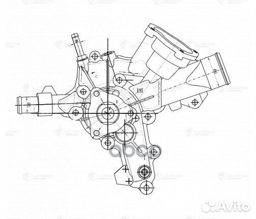 Насос водяной opel 1.0/1.2/1.4 03 LWP 2112 luzar