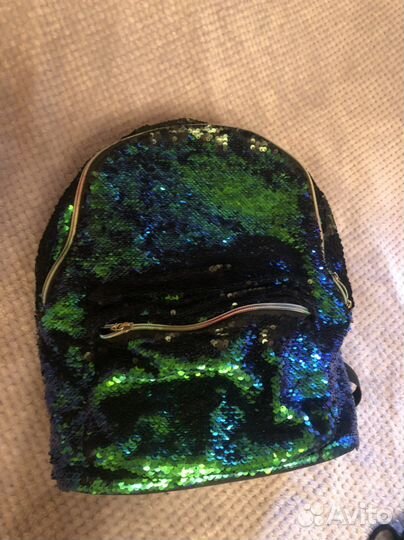Рюкзак с пайетками + сменка с пайетками