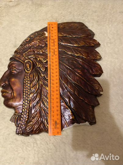 Маска Барельеф Индеец