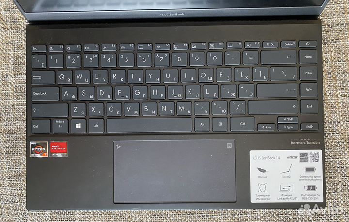 Asus Zenbook 14 UM425I (б/у, 16 Гб, Ryzen 4700U)