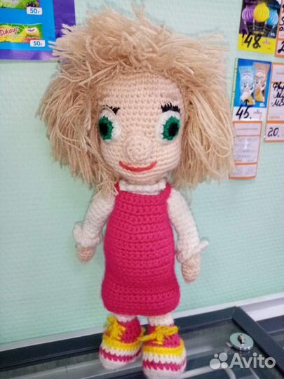 Кукла Маша-вязаная