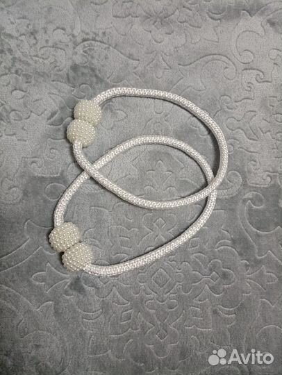 Подхваты для штор жемчужные на магните