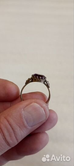 Кольцо серебро 875 СССР лю5