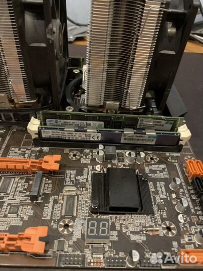 Комплект 2х e5-2670, 64Gb, X79 охлаждение