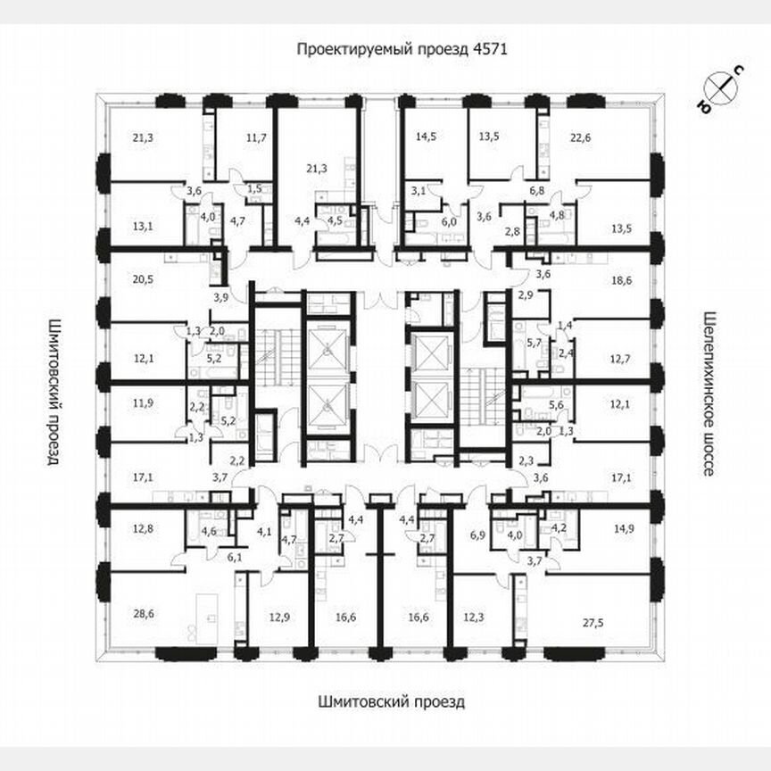 1-к. квартира, 47,3 м², 4/36 эт.