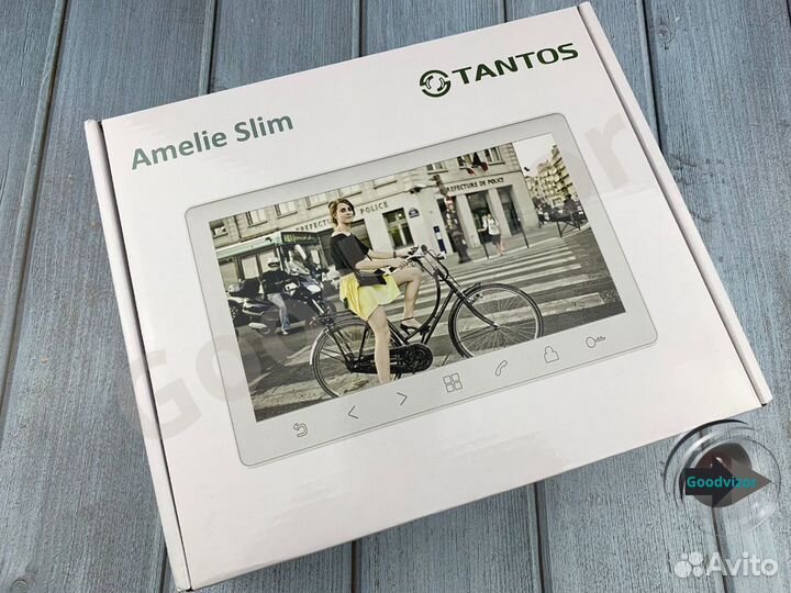 Видеодомофон Tantos Amelie Slim (White) HD SE