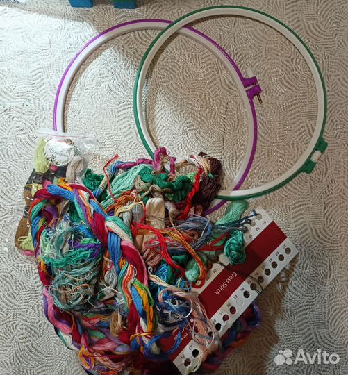 Остатки от набора для вышивания