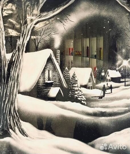 Роспись витрин, окон и стен