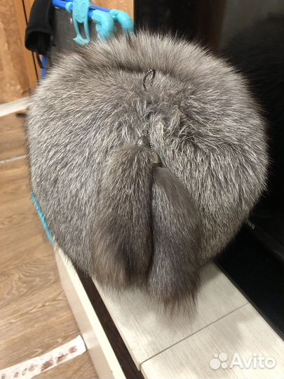 Шапка из чернобурки новая