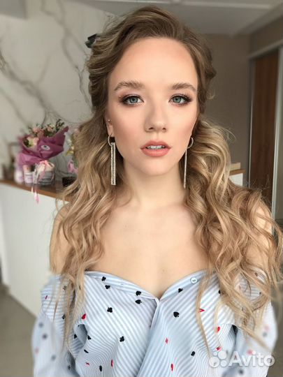 Укладка и макияж