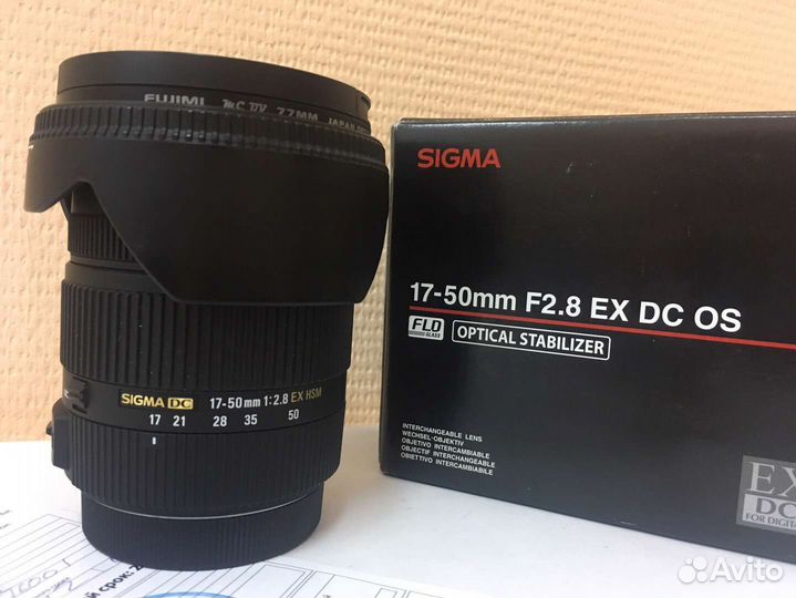 Sigma 17-50 2.8 dc ex os hsm Canon (как новый)