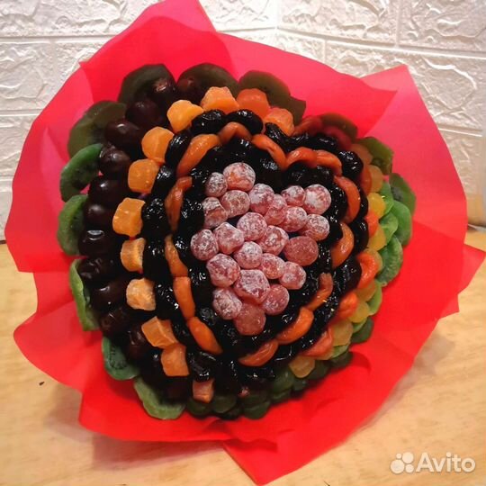 Букеты для всех из сухофруктов и фруктов