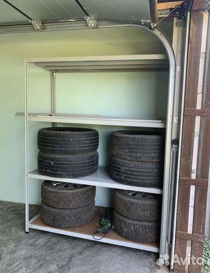 Металлический стеллаж для шин, колёс 500х1200х1800